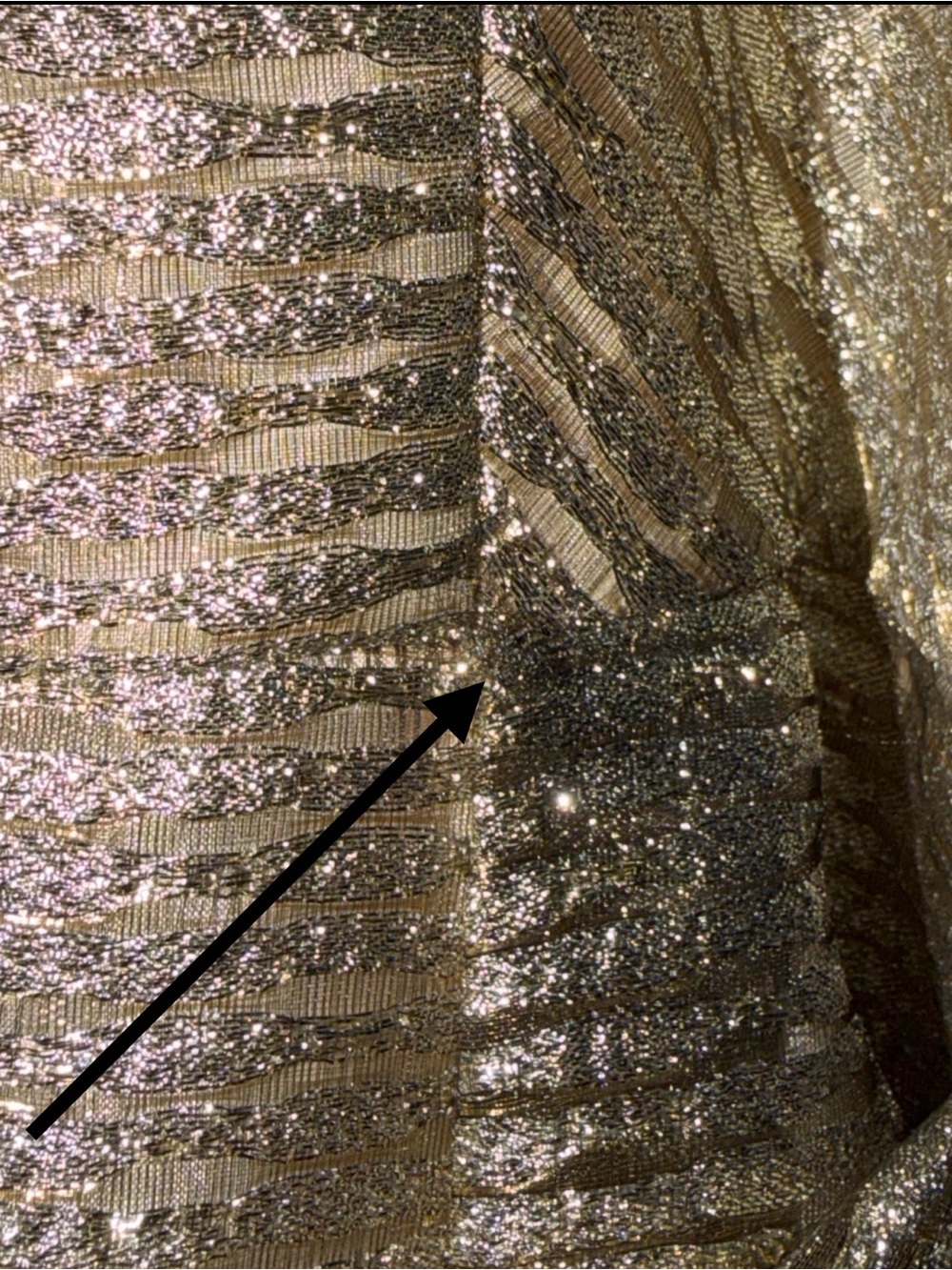 NWT Shoshanna Shimmery Metallic Gold mini prom graduation dress 10 - Picture 14 of 14